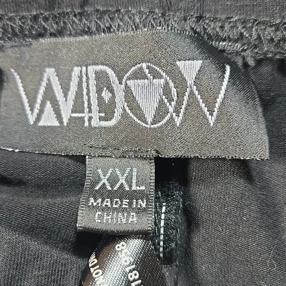 Black Gothic Gargoyle Dolls Kill Widow Womens XXL Pants Leggings Cross Zipper - Picture 7 of 8